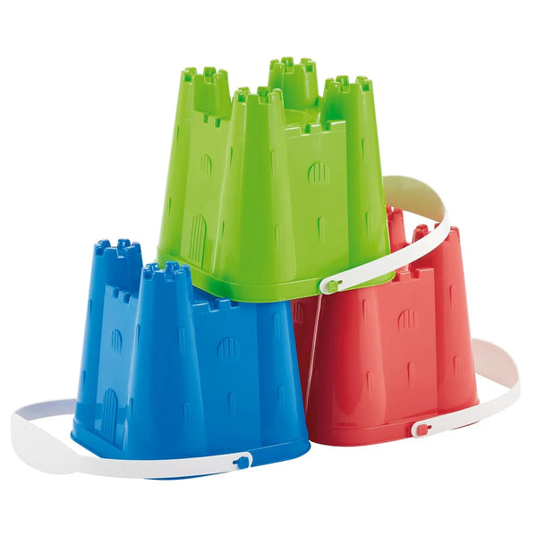 Clementoni 14748 Seau à Jouer Château - 7 Briques Souples Et 2 Personnages Princesses - Jeu De Construction Enfant