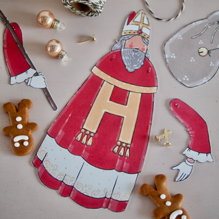 Saint Nicolas et Sainte Lucie à découper - Célestine & Cie