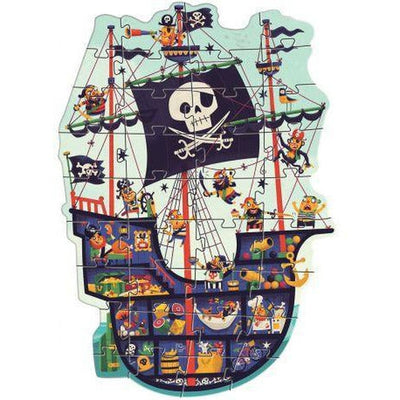Puzzle 36 pièces - Le bateau des pirates - Djeco