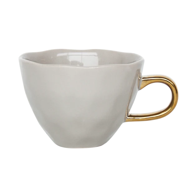 Tasse Good Morning en porcelaine - Gris