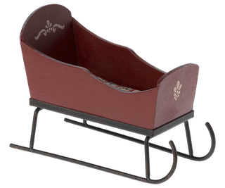 Traineau en bois pour souris Maileg - Rouge
