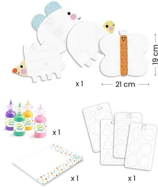 Peinture à doigts magique - Petites formes Djeco