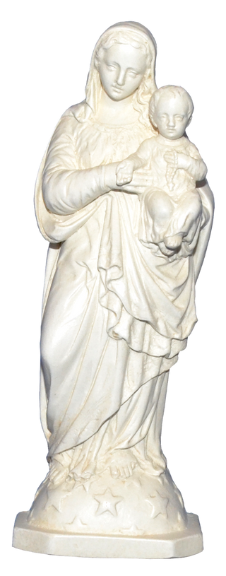 Vierge avec Jésus au chapelet