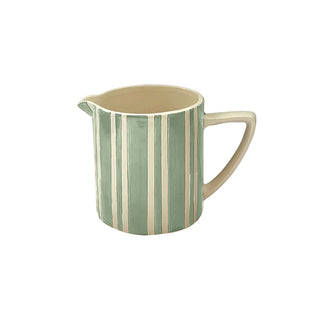 Pichet à rayures vert Matcha - Petit modèle