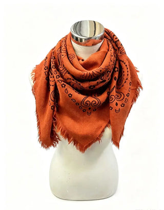 Foulard carré à motif paisley K3/K23 – Lineta