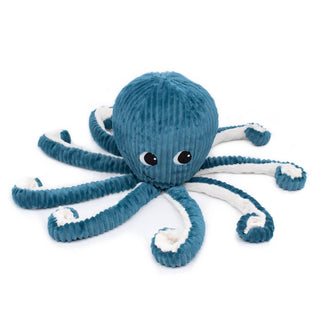 Maman et bébé pieuvre bleu 45cm