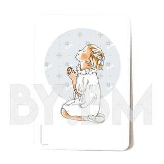 Signet de communion - fille blonde parfum ciel By BM