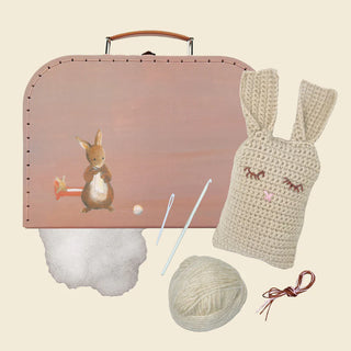 Set valise tricot - Lapin