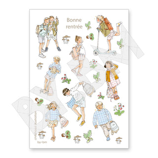 Etiquettes scolaires rentrée by.bm