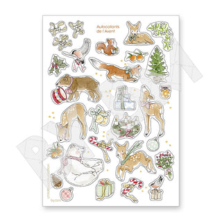 Mes petits autocollants de l'Avent