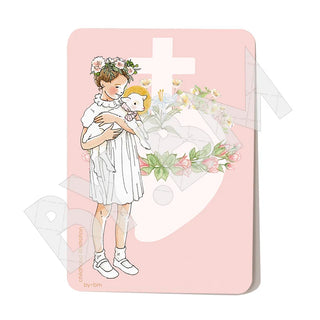 Signet de communion - Sacré cœur fille debout By BM