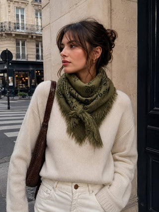 Foulard carré à motif paisley K3/K23 – Lineta