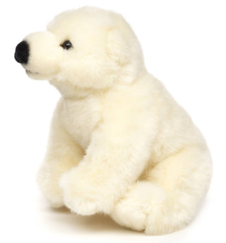 Peluche - Ourson polaire assis - h16 cm