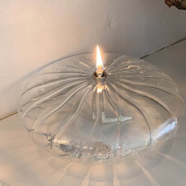 Lampe à huile striée Ellipse - Bazar de Luxe