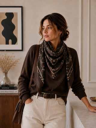 Grand foulard à motif bandana K21 – Lineta