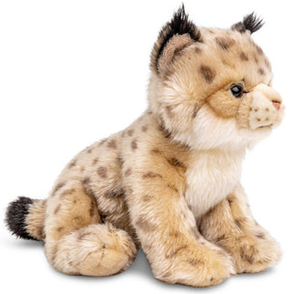 Peluche - Petit lynx assis - h22 cm