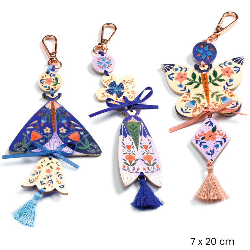 3 bijoux de sac à créer "Papillons Butterflies" - Djeco