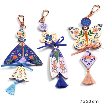 3 bijoux de sac à créer "Papillons Butterflies" - Djeco