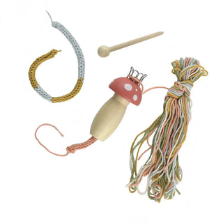 Set valise tricot - Pompons et tricotin