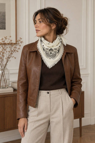 Petit foulard carré à motif bandana K25 – Lineta