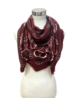 Grand foulard à motif paisley K27 – Lineta