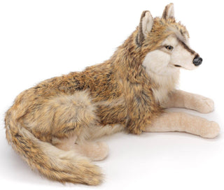 Loup couché - 100 cm
