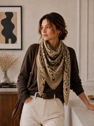 Grand foulard à motif bandana K21 – Lineta