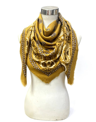 Grand foulard à motif paisley K27 – Lineta