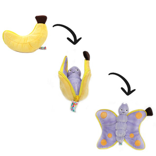 Peluche 2 en 1 - Poppet le papillon/banane