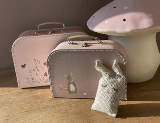 Set valise tricot - Lapin
