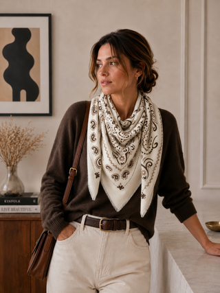 Grand foulard à motif bandana K21 – Lineta