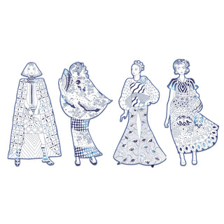 Coloriage Mode - Laura et ses amies