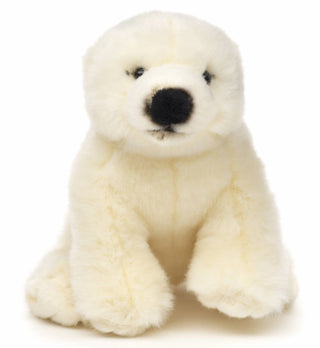 Peluche - Ourson polaire assis - h16 cm