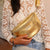 Sac banane cuir - Python doré- Barnabé aime le café