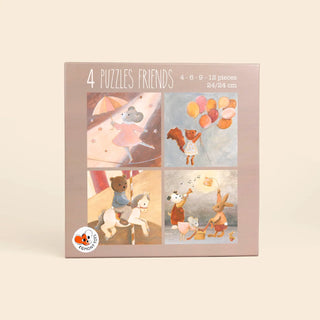 Coffret de 4 Puzzles - Amis des Animaux