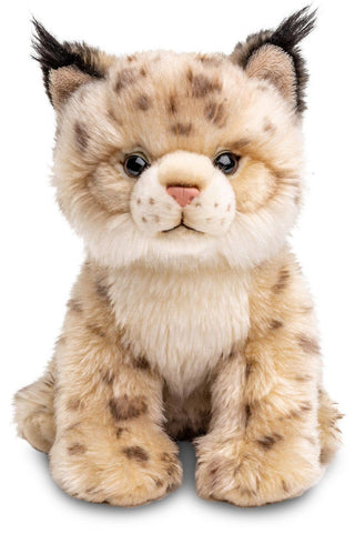 Peluche - Petit lynx assis - h22 cm