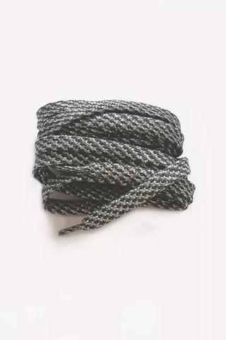 Paire de lacet brillants - Gris