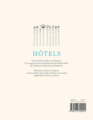 Cahier de coloriage - Hôtels par Zoé de las Cases