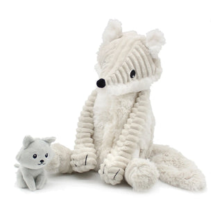 Peluche Frimou le Renard des neiges maman & bébé – 27 cm – Les Ptipotos