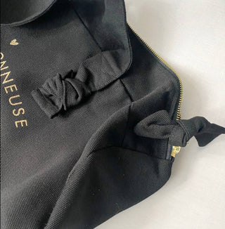 Sac Polochon "Collectionneuse De Jolis Voyages" noir