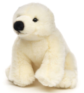 Peluche - Ourson polaire assis - h16 cm