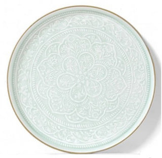 Plateau berbère métal 35 cm menthe - Bazar de luxe