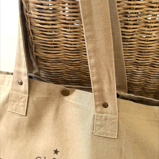 Grand cabas - "Globe Trotteuse" Sable