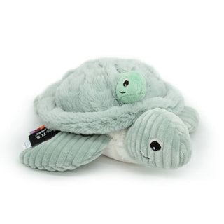 Peluche Sauvenou la Tortue maman & bébé Menthe – 30 cm – Les Ptipotos