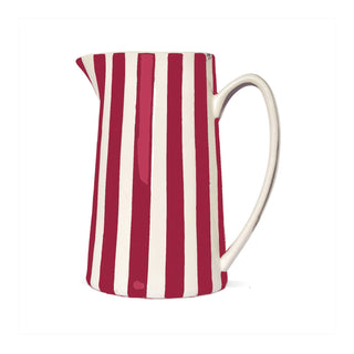 Pichet rayure rouge GM