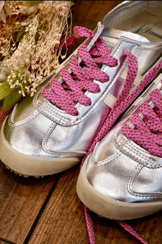 Paire de lacet brillants - Lilas