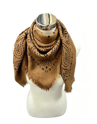 Foulard carré à motif paisley K3/K23 – Lineta