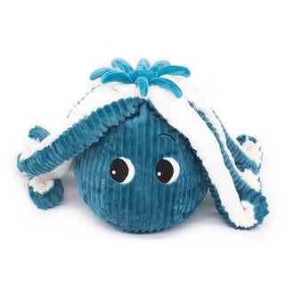 Maman et bébé pieuvre bleu 45cm