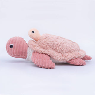 Maman et bébé tortue rose