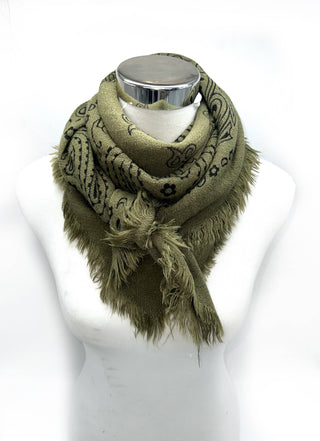 Foulard carré à motif paisley K3/K23 – Lineta